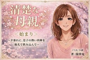 清楚な母親＜始まり＞〜夕暮れに、息子の熱い肉棒を後孔で飲み込んで〜｜【開華鬼】
